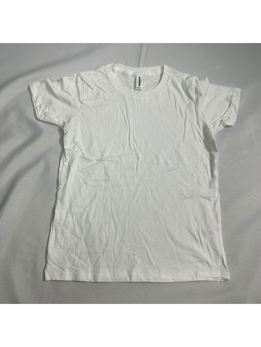 NWT Royal Apparel Kids Short Sleeve Tee M White Basic